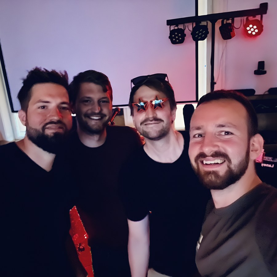 Kapela Opojení po vystoupení